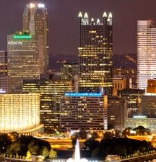 Pittsburgh city view for Hyatus furnished homes