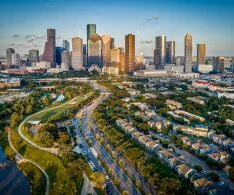 Houston city view for Hyatus furnished homes